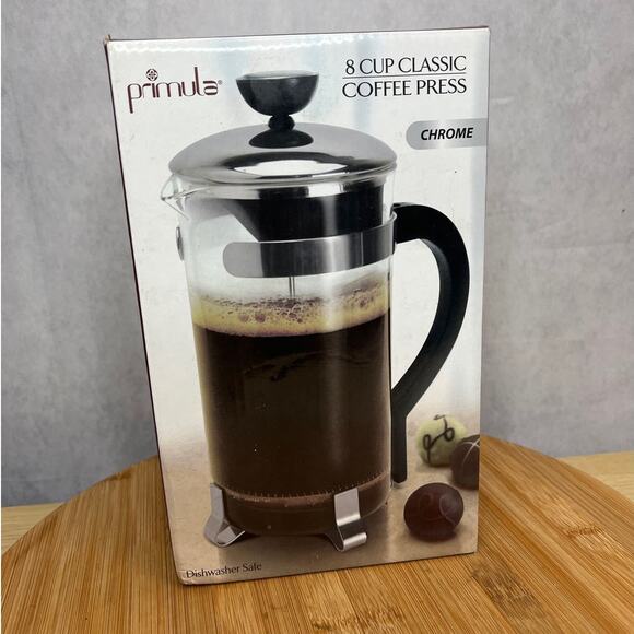 CHROME Prímula Melrose 8 Cup Coffee Press French & American Style Coffee - Picture 2 of 5